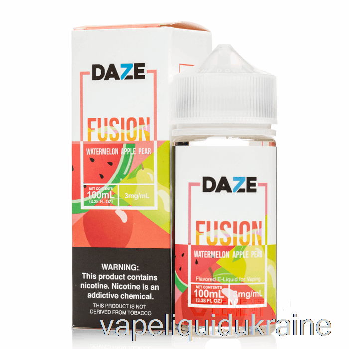 Vape Ukraine Watermelon Apple Pear - 7 Daze Fusion - 100mL 6mg